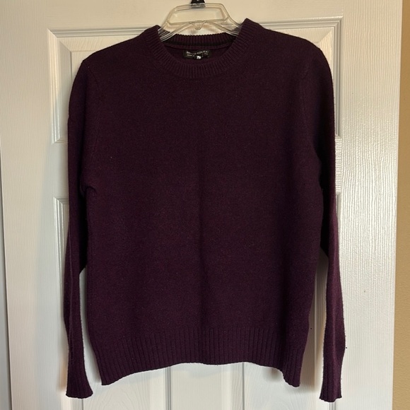Banana Republic men’s purple Italian merino wool knit sweater size medium - Picture 1 of 8